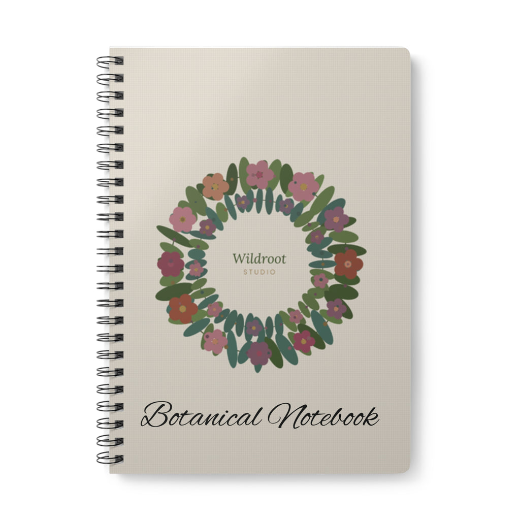 Wildroot Botanical Notebook — Wreath Design A5