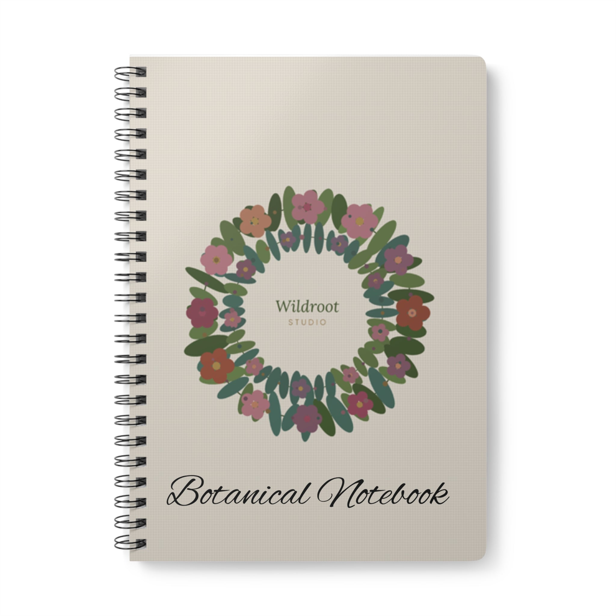 Wildroot Botanical Notebook — Wreath Design A5