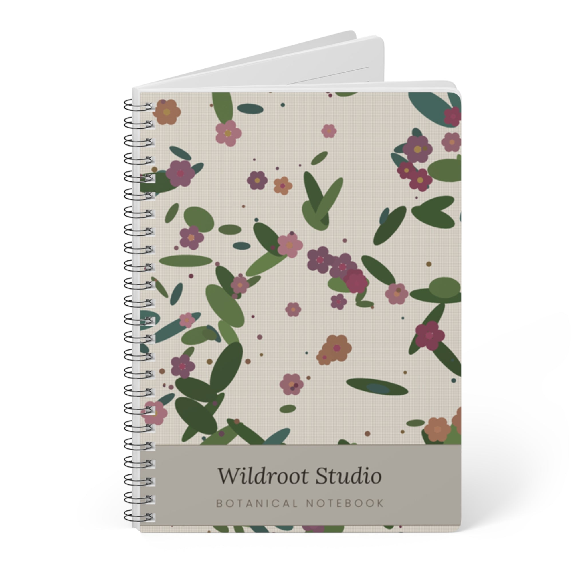 Wildroot Botanical Notebook — Floral Scatter A5