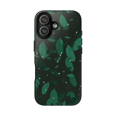 Botanical theme Phone case (dark leaves)