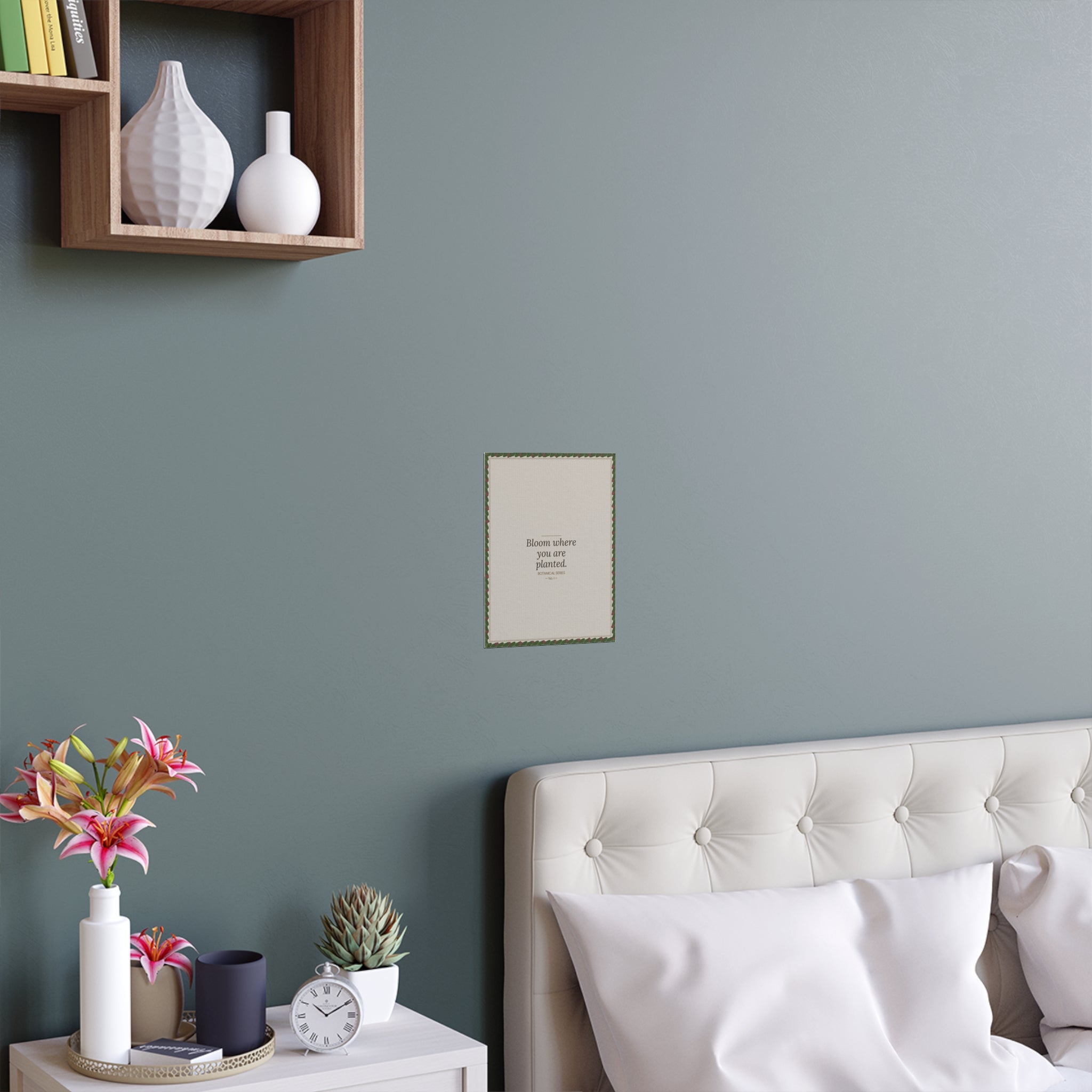 Botanical poster 'Bloom Where You Are Planted'