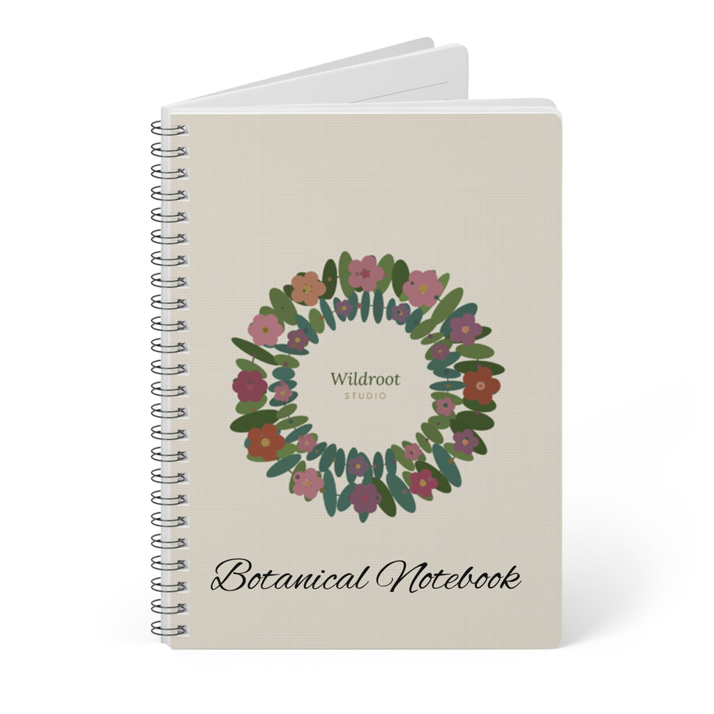 Wildroot Botanical Notebook — Wreath Design A5