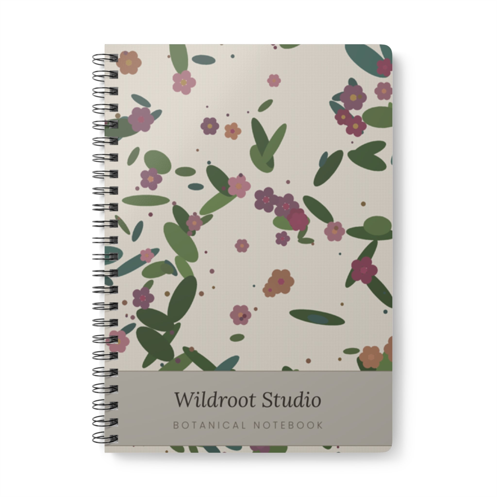 Wildroot Botanical Notebook — Floral Scatter A5