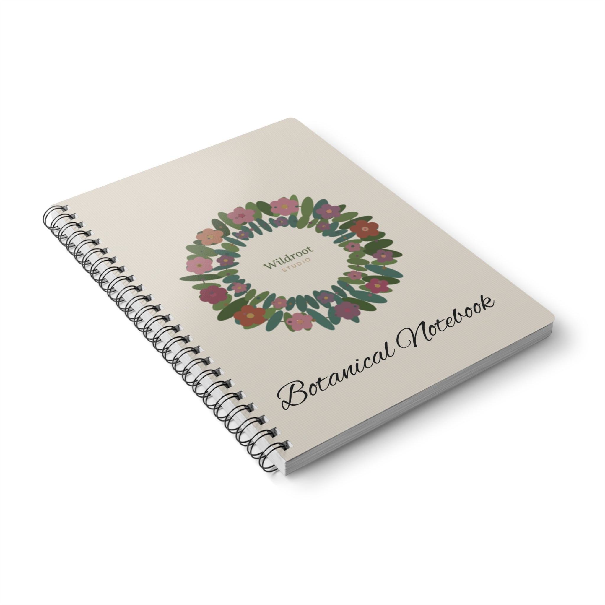 Wildroot Botanical Notebook — Wreath Design A5