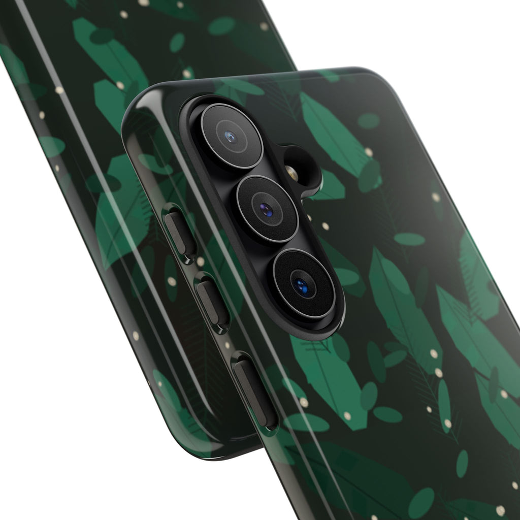 Botanical theme Phone case (dark leaves)