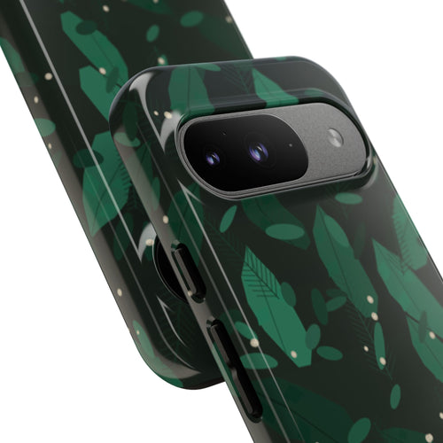 Botanical theme Phone case (dark leaves)